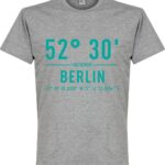 Hertha BSC Olympiastadion Coördinaten T-Shirt - Grijs - M