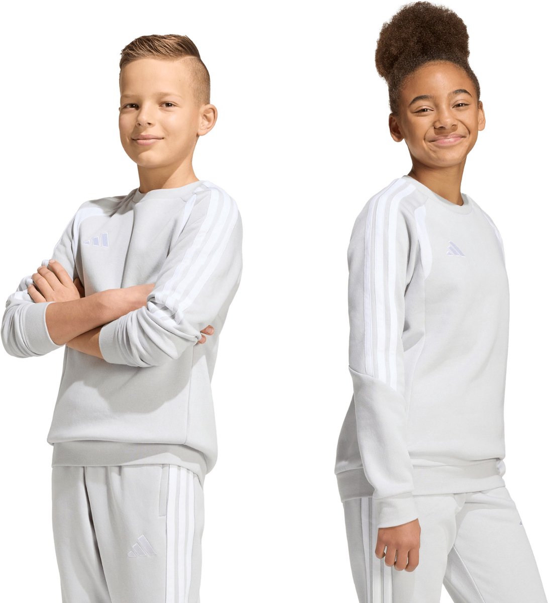 1093x1200-13 adidas Tiro 26 League Sweat Sweater Kinderen Grijs - Maat 140cm - Afbeelding 1
