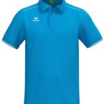 Erima Cmpt 3 Wings Polo Heren - Curaçao / Wit | Maat: L