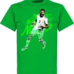 Mahrez Script T-Shirt - Groen - XS