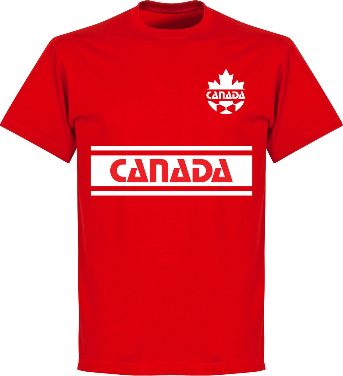 1094x1200-16 Canada Retro Team T-Shirt - Rood - L - Afbeelding 1
