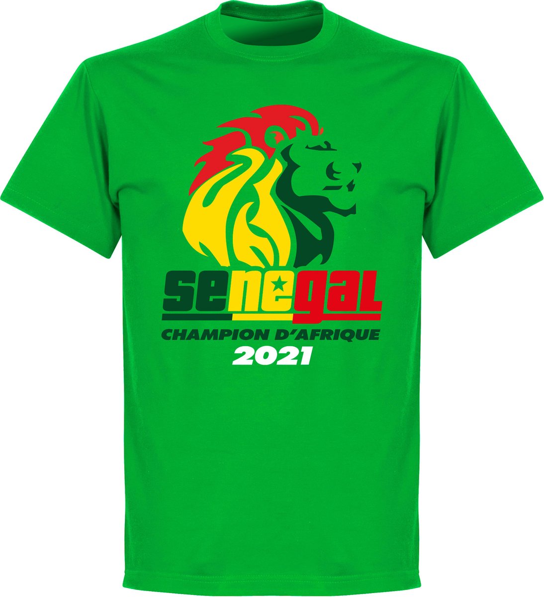1094x1200-33 Senegal Afrika Cup 2021 Winnaars T-Shirt - Groen - XS - Afbeelding 1