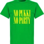 No Pukki, No Party T-Shirt - Groen - XXL
