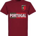 Portugal Team T-Shirt - Bordeaux Rood - S