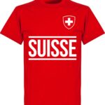 Zwitserland Team T-Shirt - Rood - 4XL