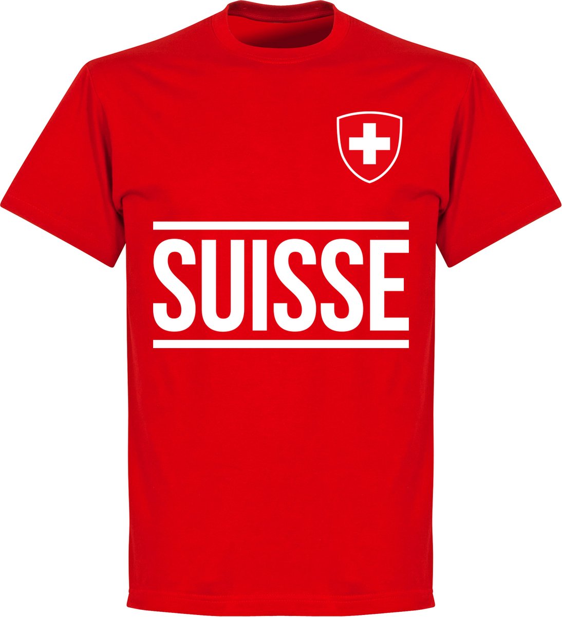 1094x1200-77 Zwitserland Team T-Shirt - Rood - 4XL - Afbeelding 1