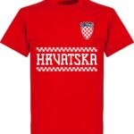 Kroatië Team T-Shirt - Rood - XL
