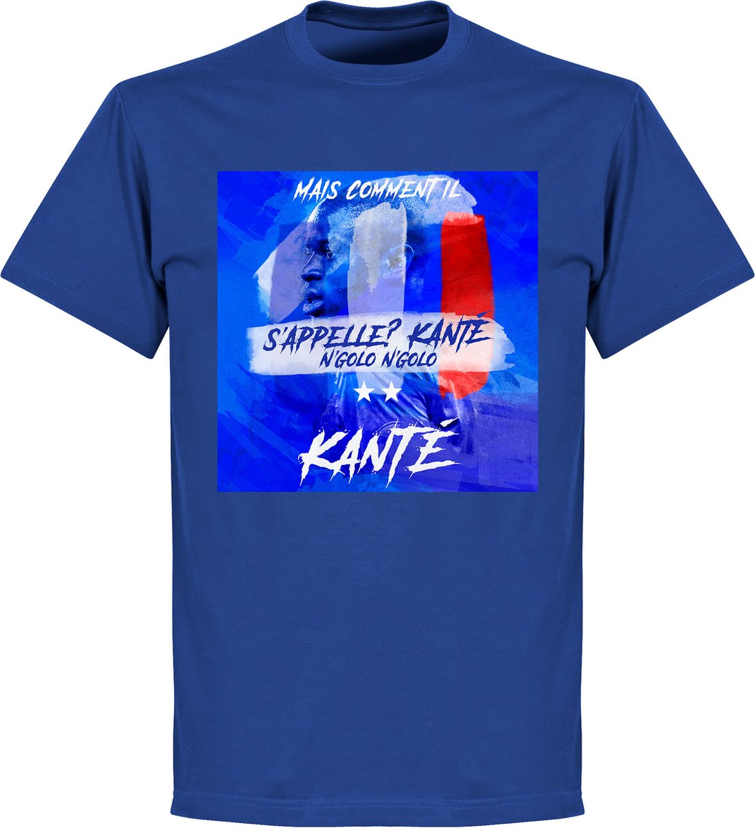 1094x1200-99 S'Appelle? Kanté N'Golo N'Golo T-shirt - Blauw - XXL - Afbeelding 1