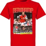 Bergkamp Arsenal Old Skool T-Shirt - Rood - S