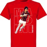 Maldini Short Shorts T-shirt - Rood - 3XL