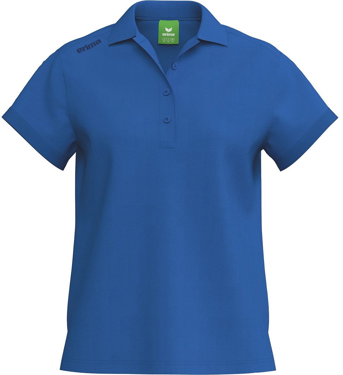 1095x1200-19 Erima Ts Polo Dames - New Royal | Maat: 34 - Afbeelding 1