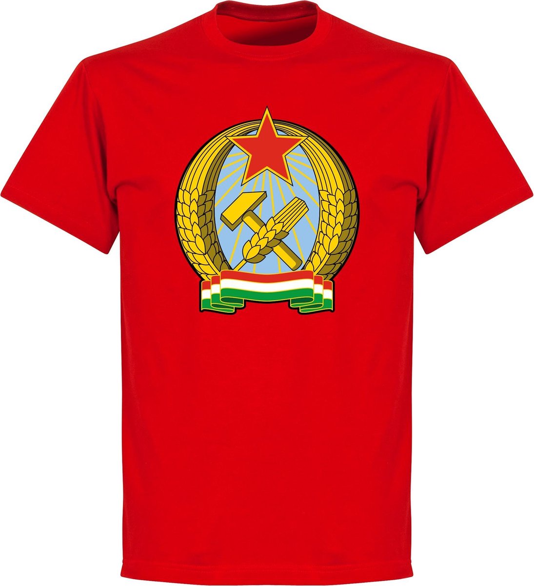 1095x1200-26 Hongarije 1953 T-Shirt - Rood - L - Afbeelding 1