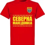 Noord Macedonië Team T-Shirt - Rood - L