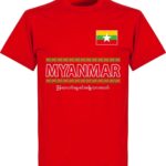 Myanmar Team T-Shirt - Rood - M