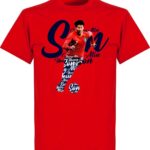 Son Zuid Korea Script T-Shirt - Rood - XXL