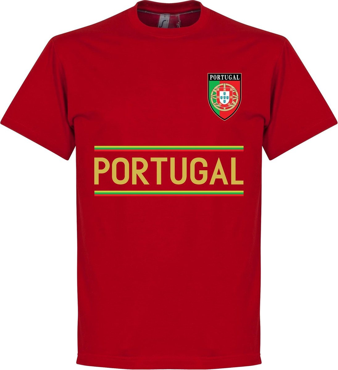 1095x1200-8 Portugal Team T-Shirt - Rood - XXL - Afbeelding 1