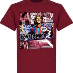 Ronaldinho Barca Comic T-shirt - Rood - XXL