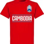 Cambodja Team T-Shirt - Rood - XXL