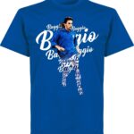 Robertio Baggio Italië Script T-Shirt - Blauw - Kinderen - 116