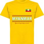 Myanmar Team T-Shirt - Geel - Kinderen - 104