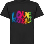 Love Football T-shirt - Zwart - 5XL