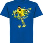 Neymar Brazilië Script T-Shirt - Blauw - Kinderen - 152