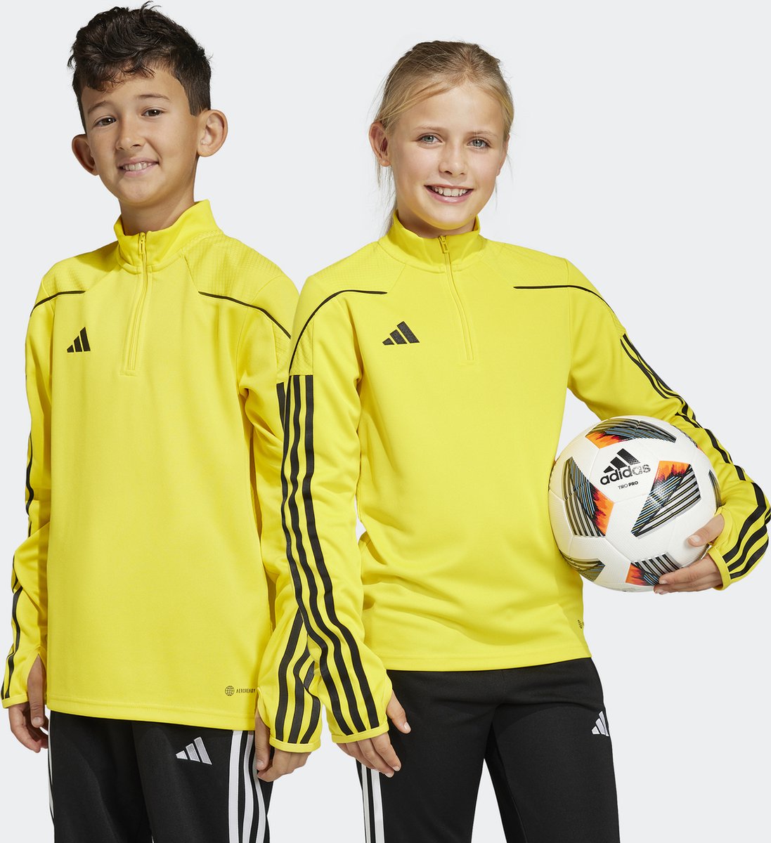 1097x1200-16 adidas Performance Tiro 23 League Training Shirt - Kinderen - Geel - 128 - Afbeelding 1
