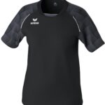 Erima Evo Star Shirt Korte Mouw Dames - Zwart / Slate Grey | Maat: 38