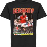 Bergkamp Arsenal Old Skool T-Shirt - Zwart - XS