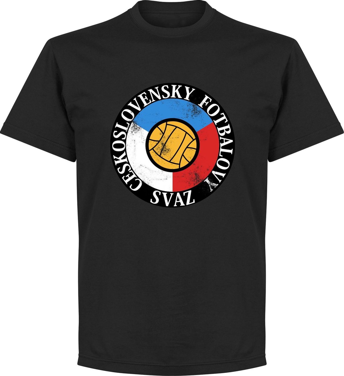 1097x1200-68 Tsjechoslowakije Logo T-Shirt - Zwart - XXL - Afbeelding 1