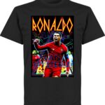 Ronaldo Old-Skool Hero T-Shirt - Zwart - XL