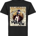 Mario Balotelli Public Enemy T-Shirt - Zwart - 4XL