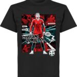 Ronaldo Portugal Comic T-Shirt - Zwart - XS