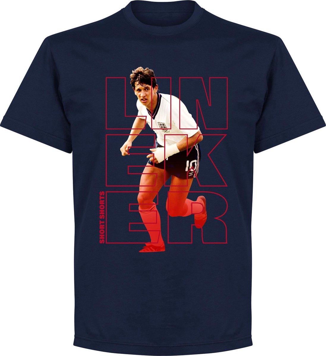 1097x1200-97 Lineker Short Shorts T-shirt - Navy - S - Afbeelding 1