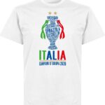 Italië Champions Of Europe 2021 T-Shirt - Wit - Kinderen - 128