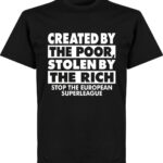 Super League Protest T-Shirt - Zwart - XS