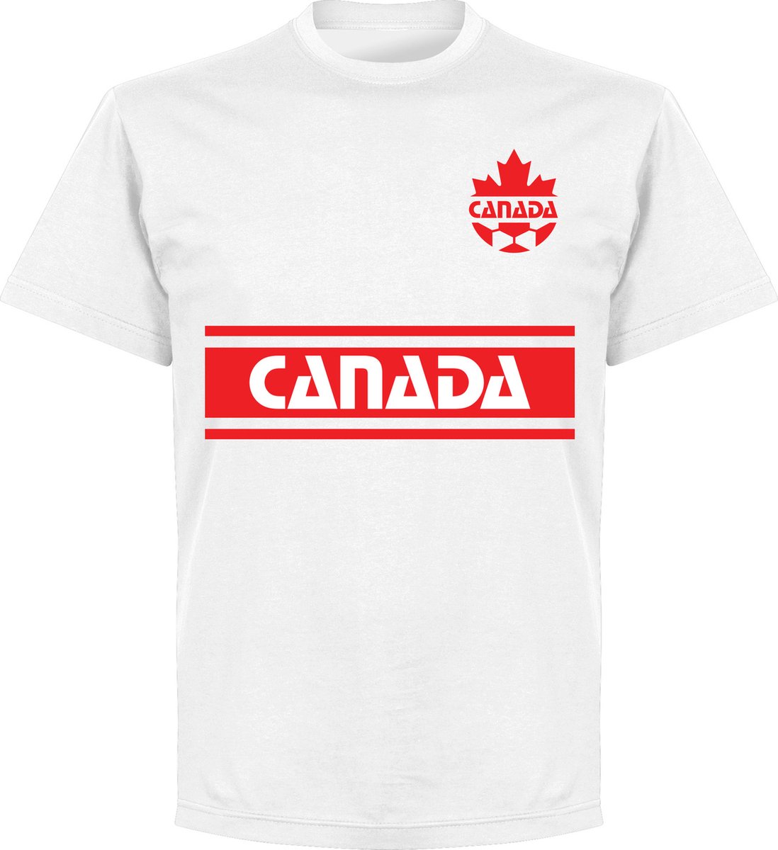 1098x1200-13 Canada Retro Team T-Shirt - Wit - M - Afbeelding 1