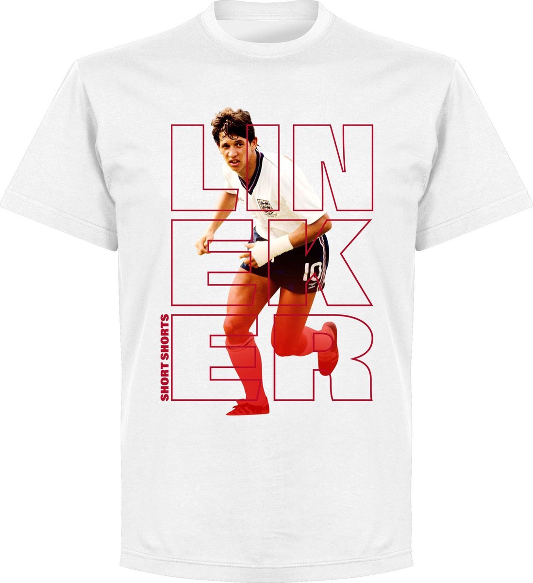 1098x1200-17 Lineker Short Shorts T-shirt - Wit - XS - Afbeelding 1