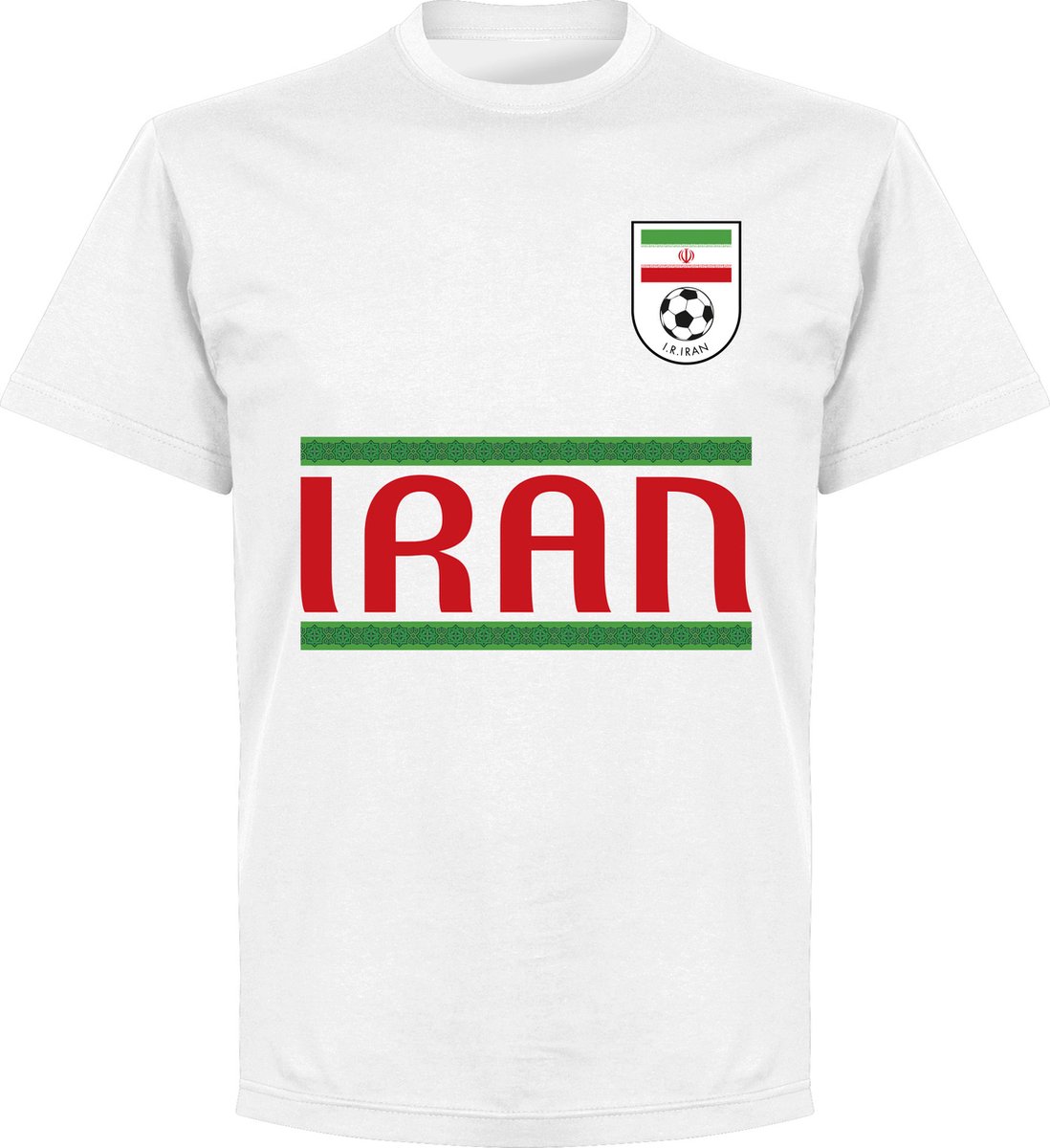 1098x1200-199 Iran Team T-Shirt - Wit - Kinderen - 128 - Afbeelding 1