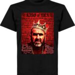 King Cantona Old Skool T-Shirt - Zwart - XL