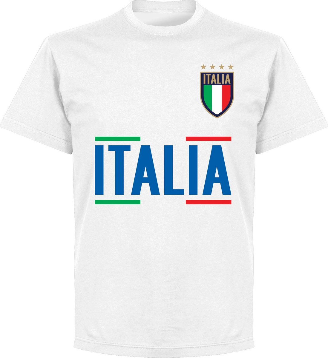 1098x1200-224 Italië Squadra Azzurra Team T-Shirt - Wit - M - Afbeelding 1