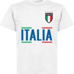 Italië Squadra Azzurra Team T-Shirt - Wit - Kinderen - 98