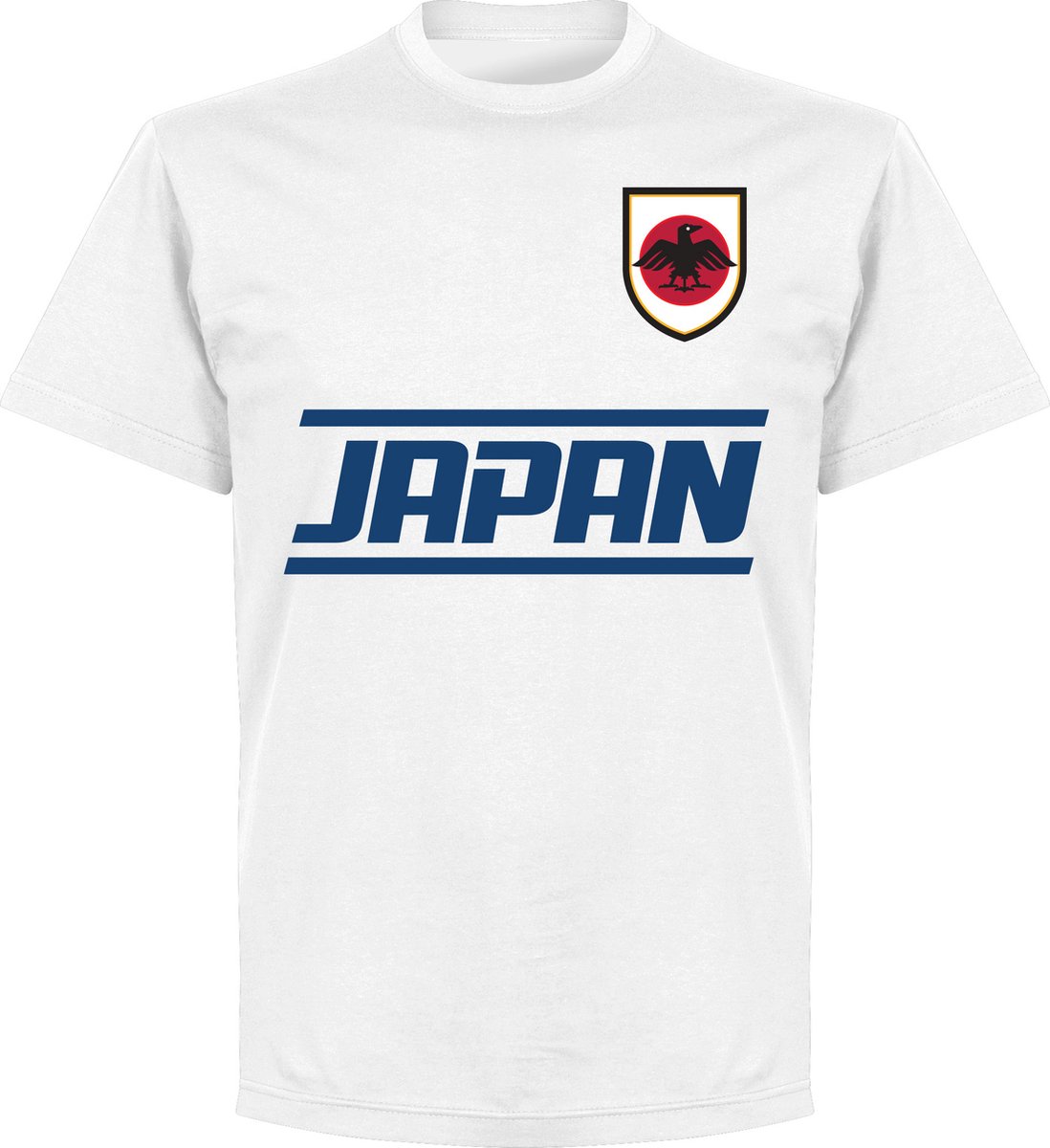 1098x1200-3 Japan Team T-Shirt - Wit - Kinderen - 104 - Afbeelding 1
