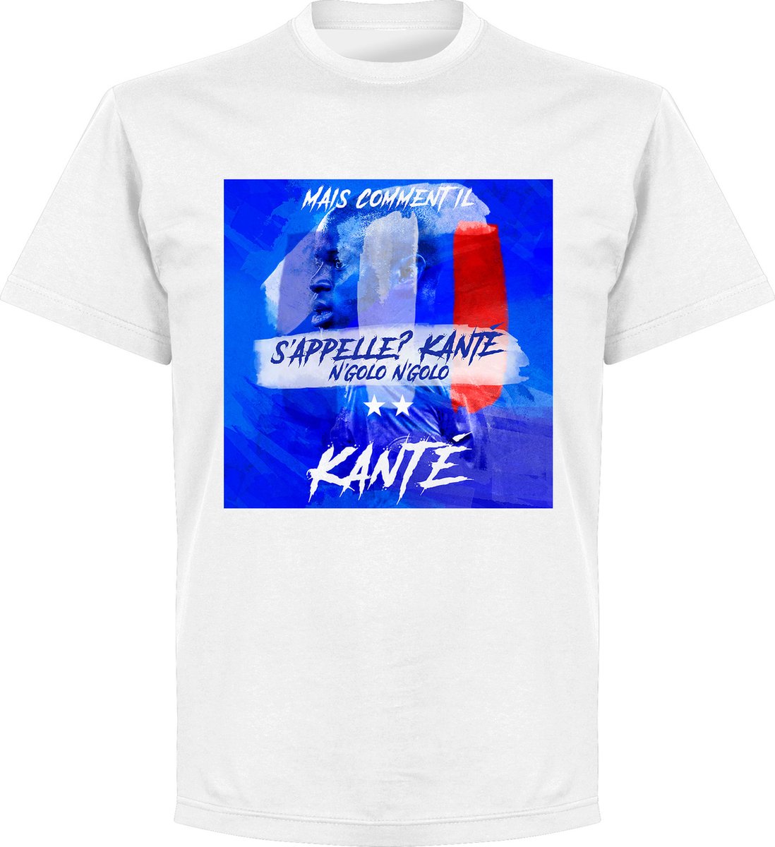 1098x1200-33 S'Appelle? Kanté N'Golo N'Golo T-shirt - Wit - L - Afbeelding 1