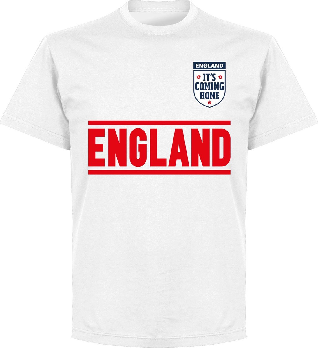 1098x1200-5 Engeland It's Coming Home Team T-Shirt - Wit - 4XL - Afbeelding 1