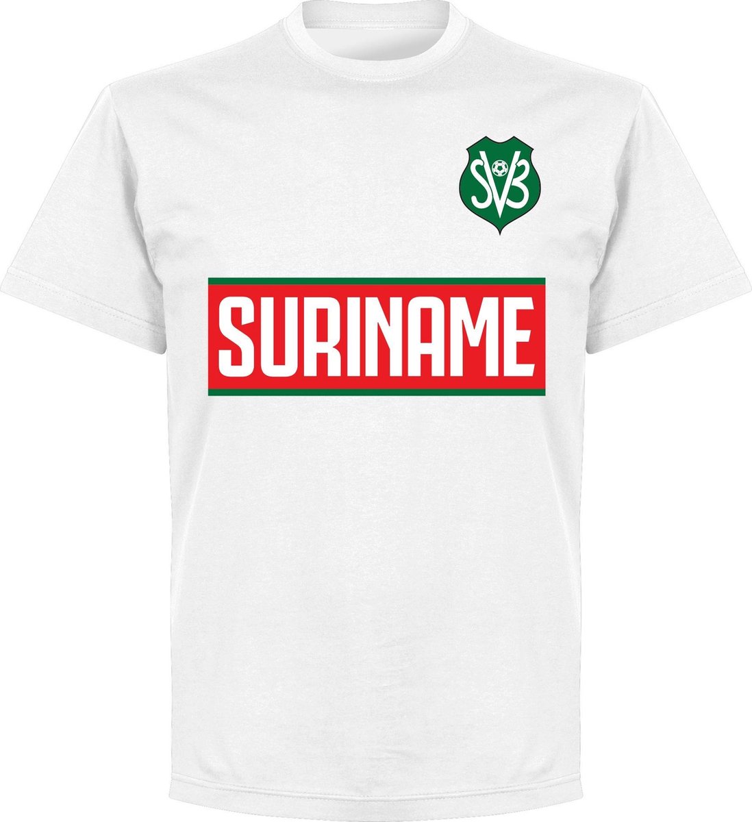 1098x1200-93 Suriname Team T-Shirt - Wit - XS - Afbeelding 1