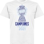 Argentinië Copa America 2021 Winners T-Shirt - Wit - L