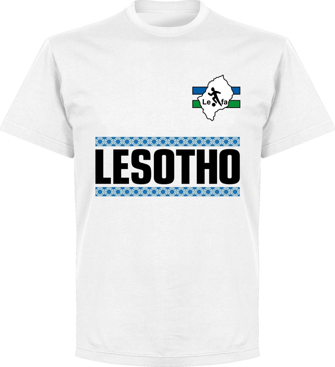 1098x1200-99 Lesotho Team T-shirt - Wit - 3XL - Afbeelding 1