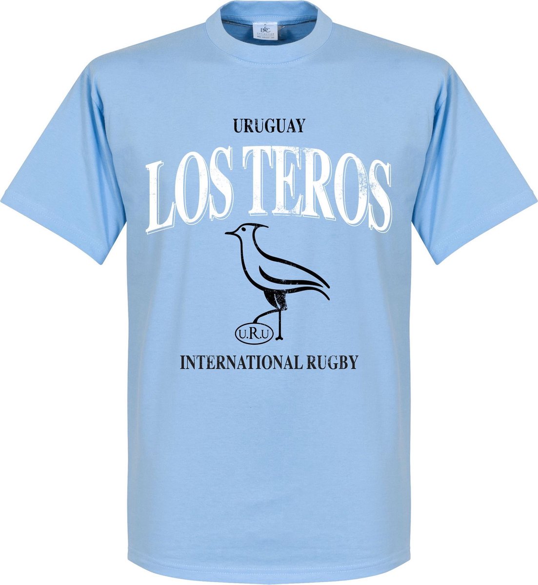 1103x1200-25 Uruguay Rugby T-Shirt - Lichtblauw - S - Afbeelding 1