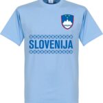 Slovenië Team T-Shirt - Licht Blauw - XL